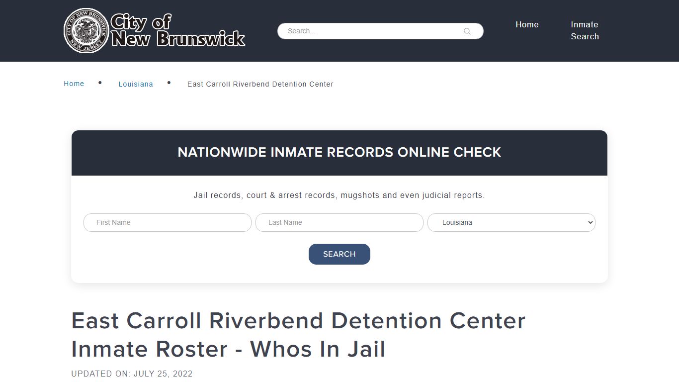 East Carroll Riverbend Detention Center Inmate Roster ...